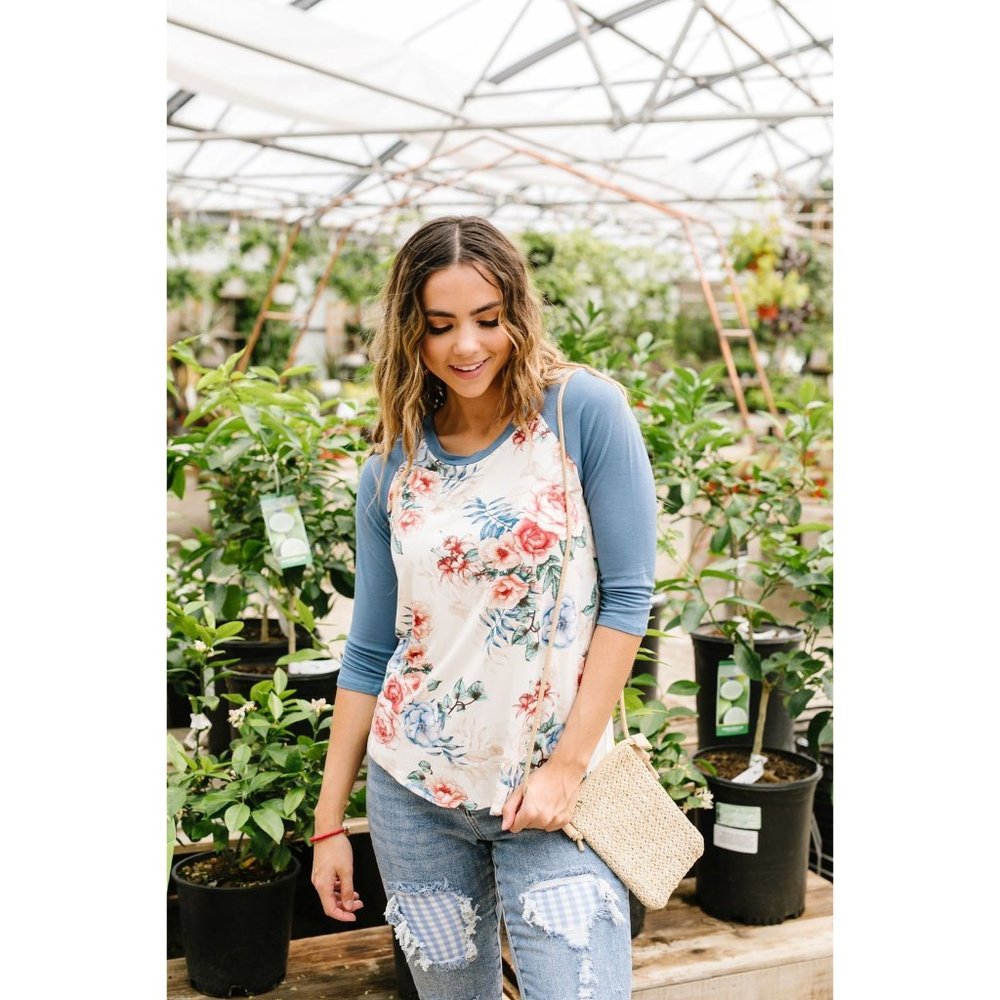 Rose Raglan Top - Picture 2 of 11